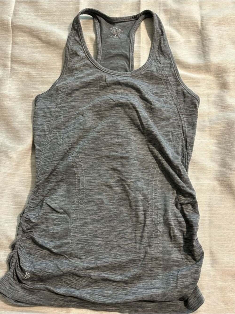 Athleta Charcoal Heather Racerback Tank Size S